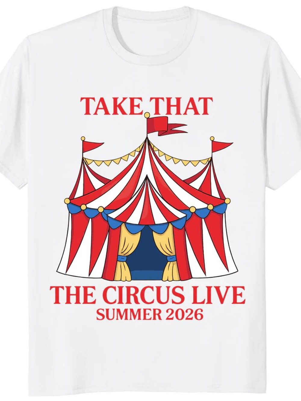 Take That Circus Live Tour 2026 T Shirt UK Stadium Fan Tee
